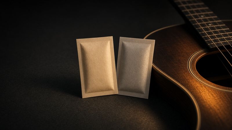 Illustration of a D'Addario Humidipak Maintain Kit - AI-generated, not a photo of the exact product