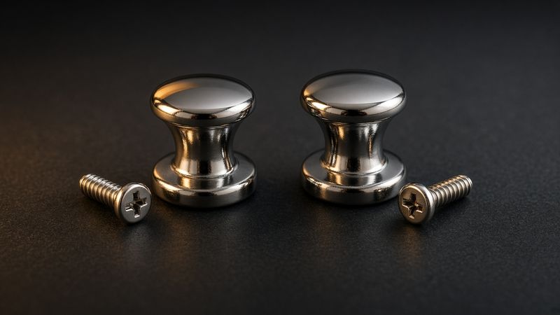 Illustration of a Dunlop Dual-Design Straplok System (Nickel) - AI-generated, not a photo of the exact product