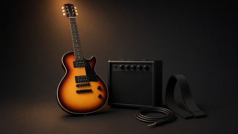 Illustration of a Epiphone Les Paul Player Pack - AI-generated, not a photo of the exact product