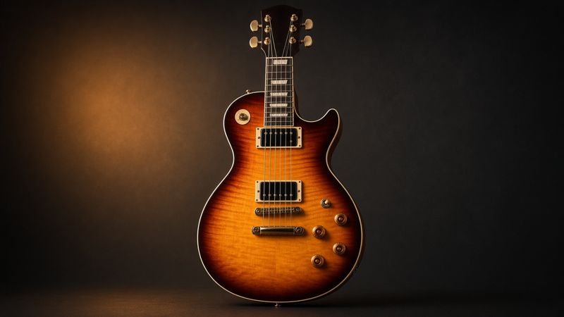 Illustration of a Epiphone Les Paul Standard 60s - AI-generated, not a photo of the exact product
