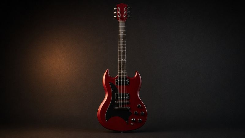 Illustration of a Epiphone SG Standard - AI-generated, not a photo of the exact product