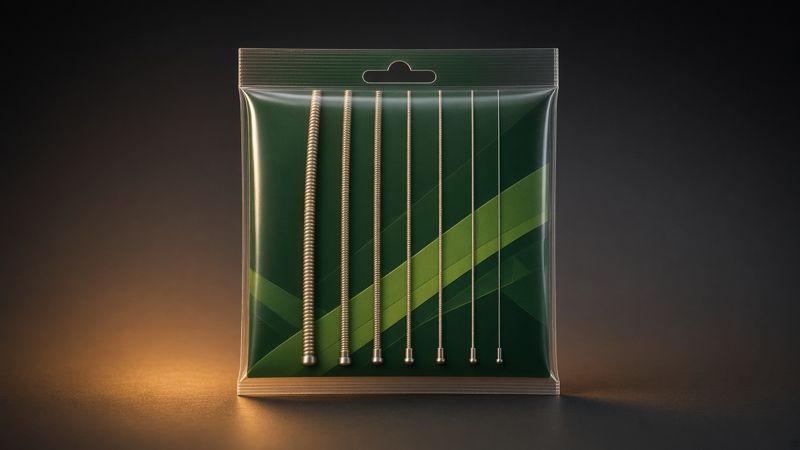 Illustration of a Ernie Ball Regular Slinky 2221 .010-.046 (electric) - AI-generated, not a photo of the exact product