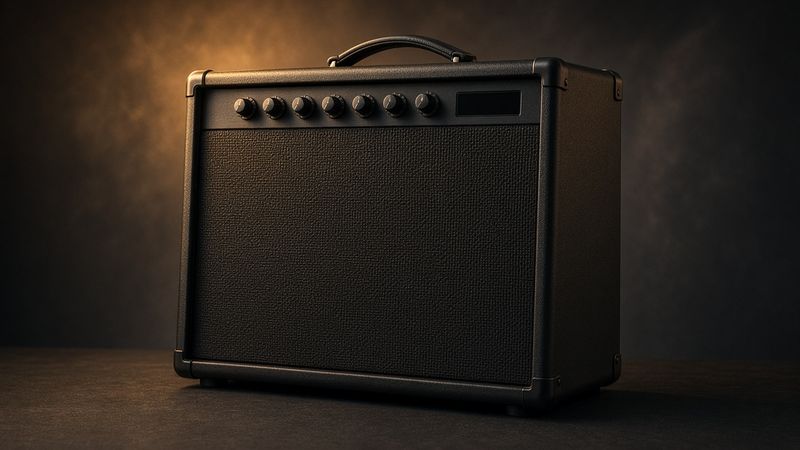 Illustration of a Fender Mustang LT50 - AI-generated, not a photo of the exact product