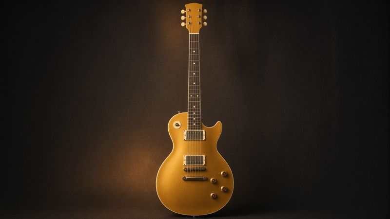 Illustration of a Gibson Les Paul Standard 50s - AI-generated, not a photo of the exact product