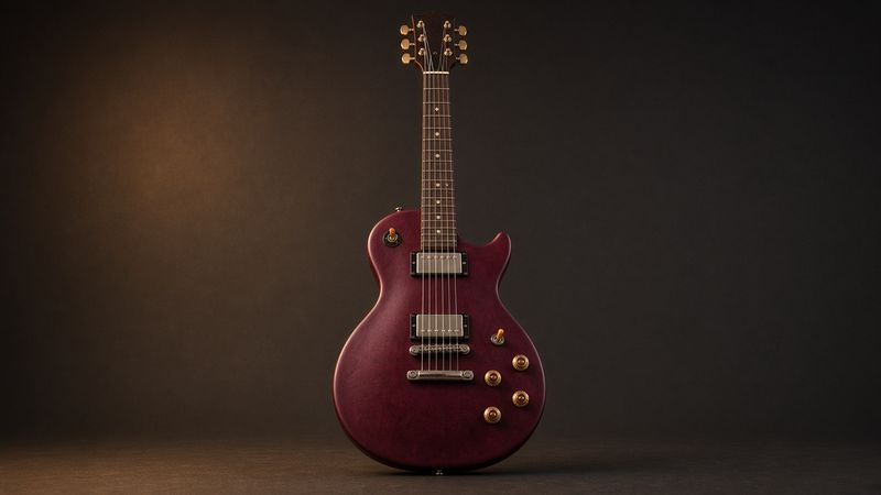 Illustration of a Gibson Les Paul Studio - AI-generated, not a photo of the exact product