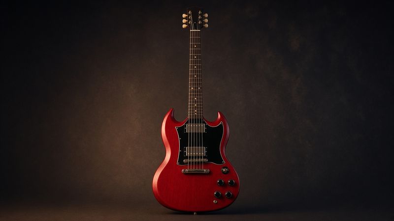 Illustration of a Gibson SG Standard - AI-generated, not a photo of the exact product